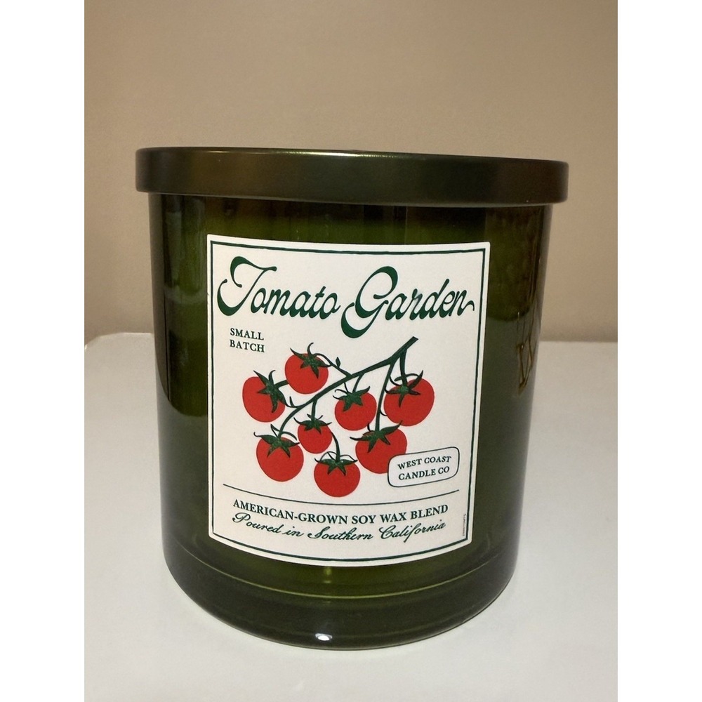 LeoBen Soy Tomato Garden Greens Moss Vines Cottagecore CandLe Jumbo 24oz 3 Wick